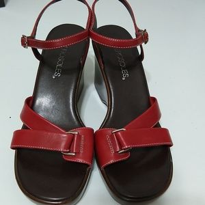 Aerosoles Square Dance wedges size 6.5 heel sandals